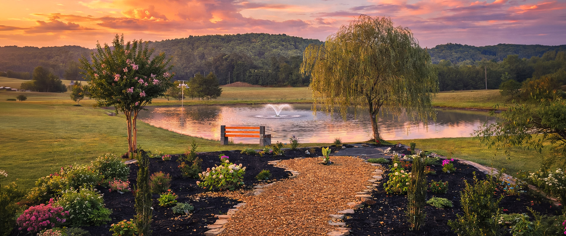 Jacob's Pond — J. Helen Elza's home in East Tennessee
