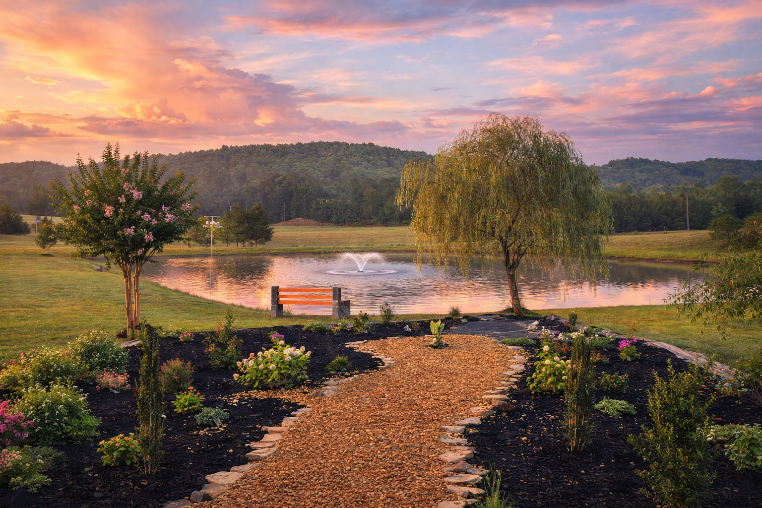Jacob's Pond — J. Helen Elza's home in East Tennessee